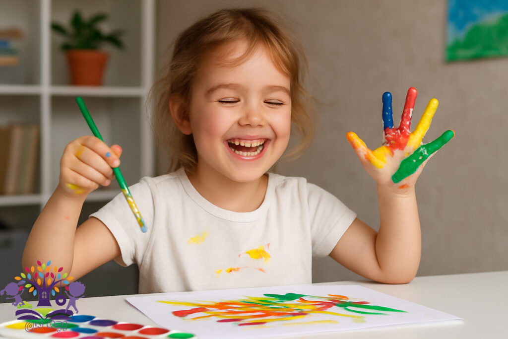 تأثیر هنر و نقاشی بر احساس شادی و آرامش در کودکان
