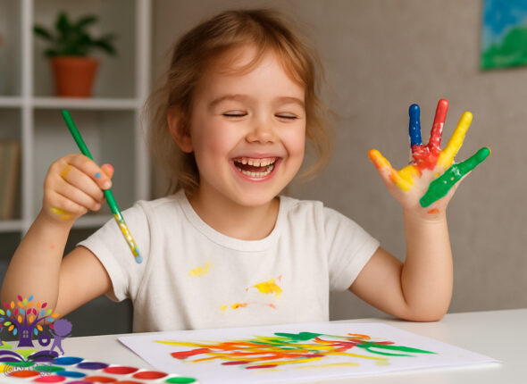 تأثیر هنر و نقاشی بر احساس شادی و آرامش در کودکان