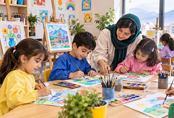 آموزشگاه نقاشی کودک در تبریز