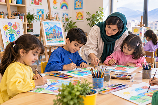 آموزشگاه نقاشی کودک در تبریز